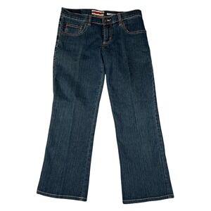 Z. Cavaricci Dumpster Girl Low Rise Flare Jeans Dark Wash Juniors Size 5